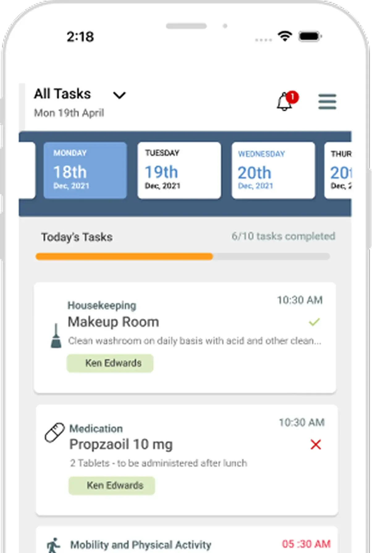 Phone face on our platform