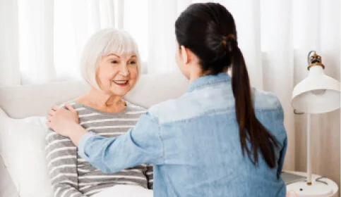 Support in getting ready for night and night care